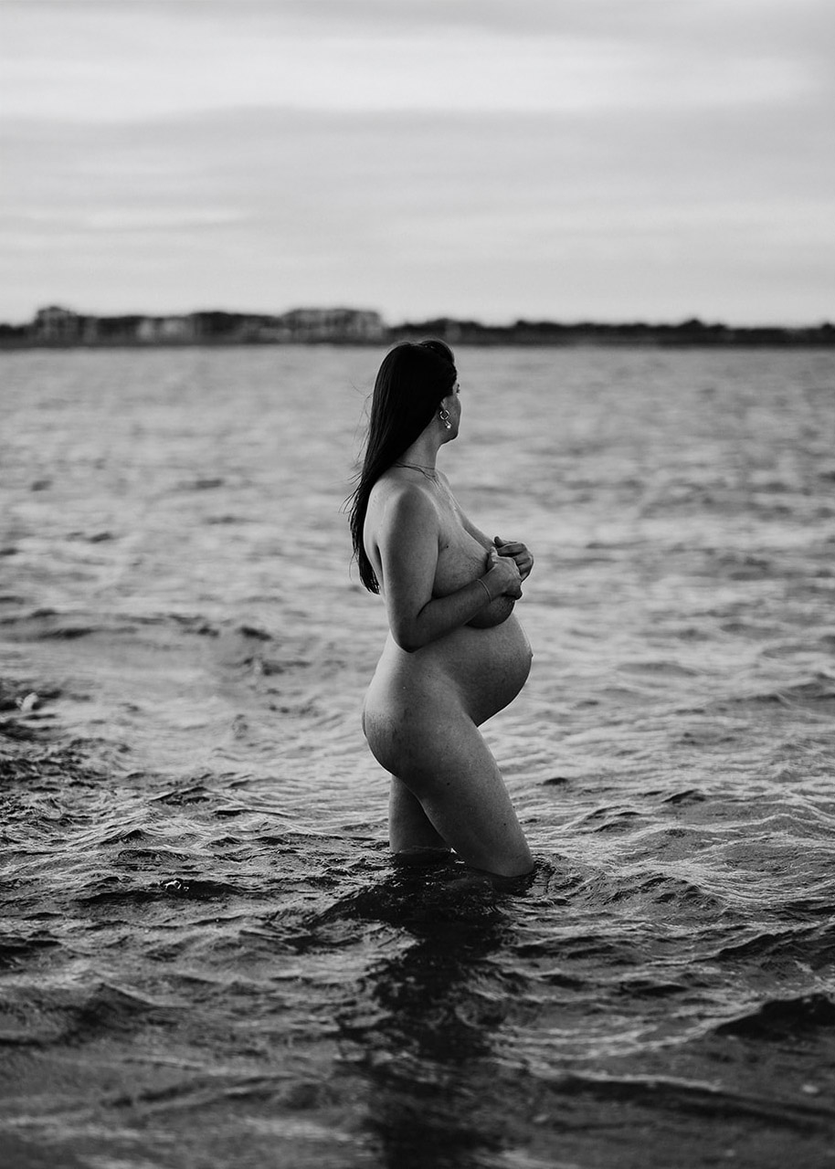 Photographe maternité femme enceinte mer plage 66 Perpignan Canet plage